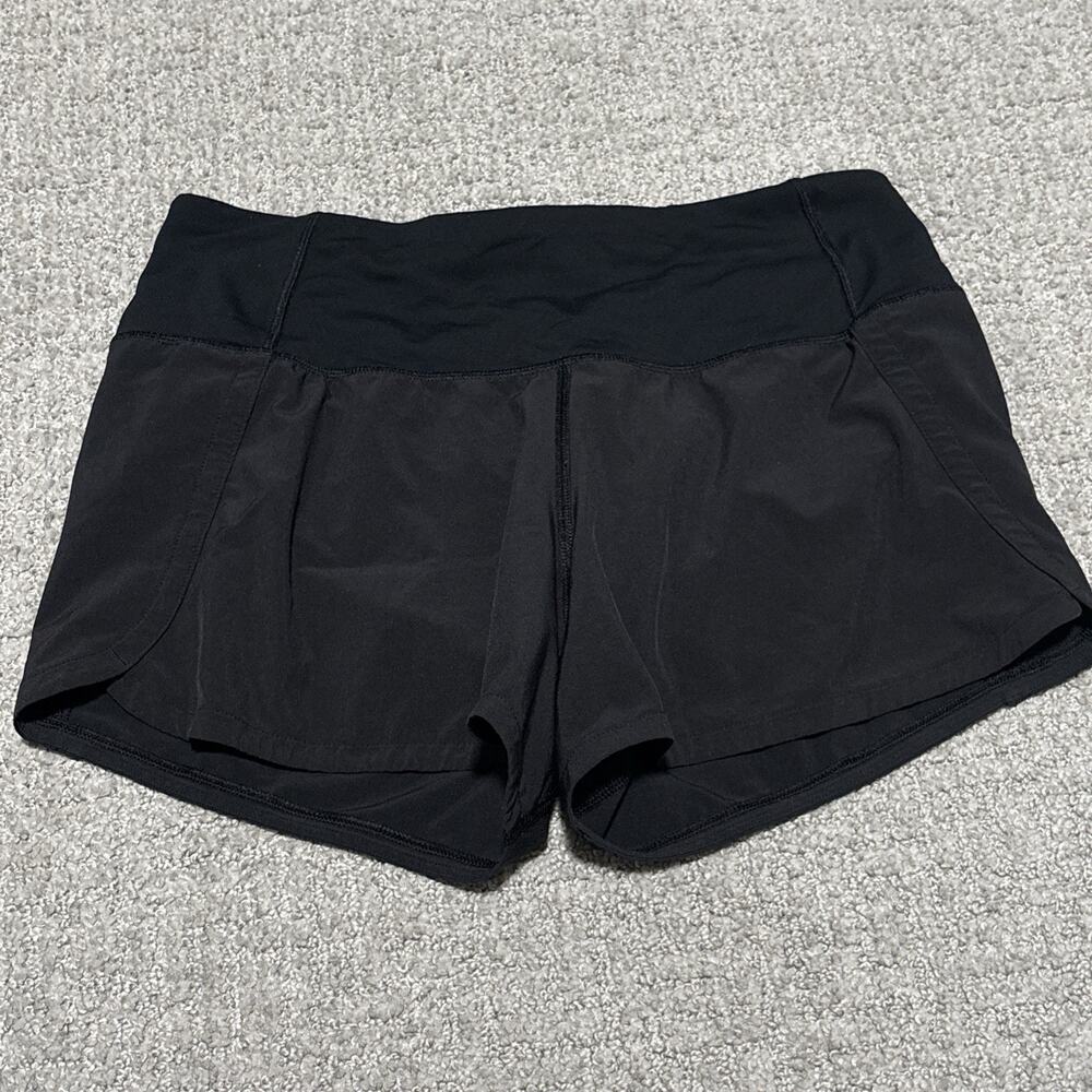 Lululemon Speed Up Mid-Rise Lined Shorts 4” Black - Size 2